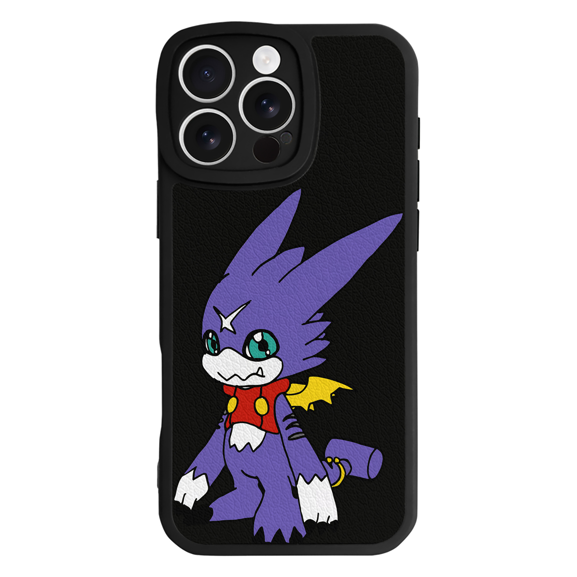 （画像用） Digimon デジタルモンスター/デジモン 【iPhone 16シリーズ対応】シリコンスマホケース（レザー調） 材質：シリコン